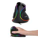 Ergonomiczna Mysz Komputerowa - Delux M618 Rgb Black
