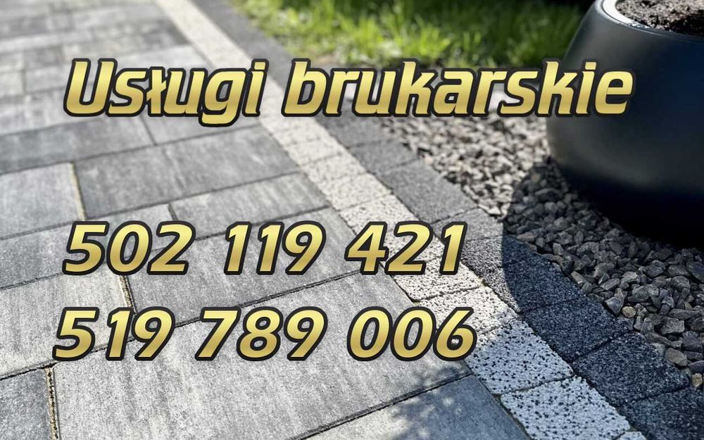 Usługi brukarskie, układanie kostki, minikoparka, ogrodzenia