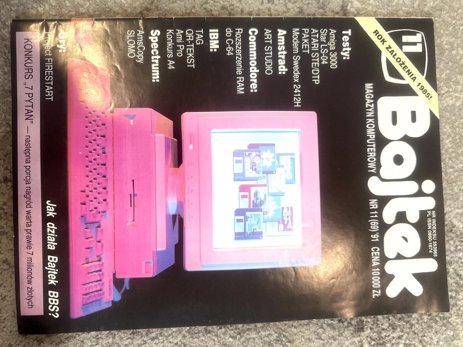 Czasopismo komputerowe BAJTEK nr 11 rok 1991