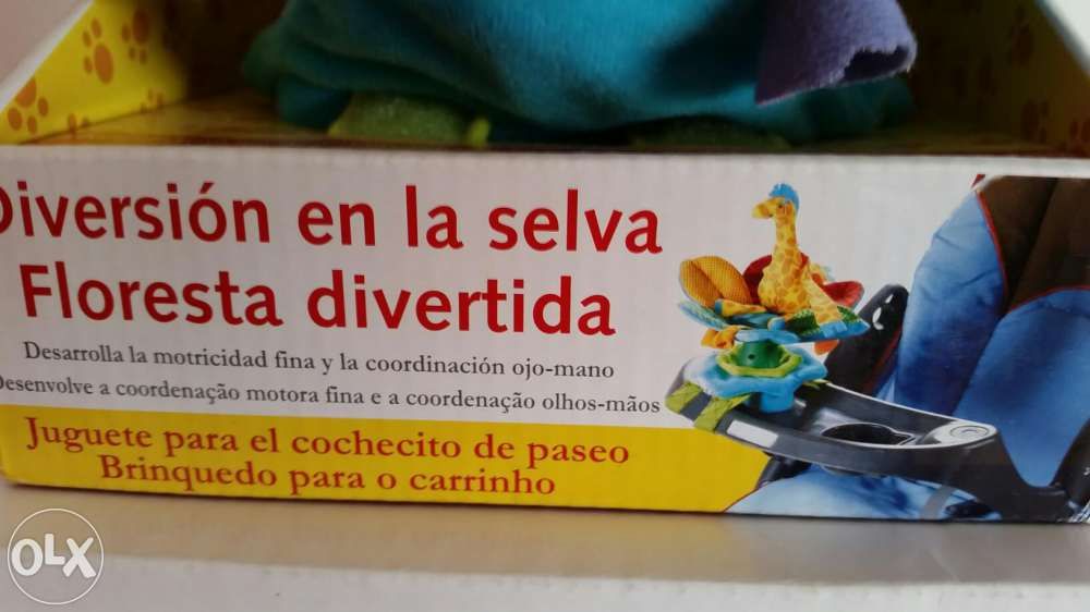Brinquedo em forma de girafa com multi textura