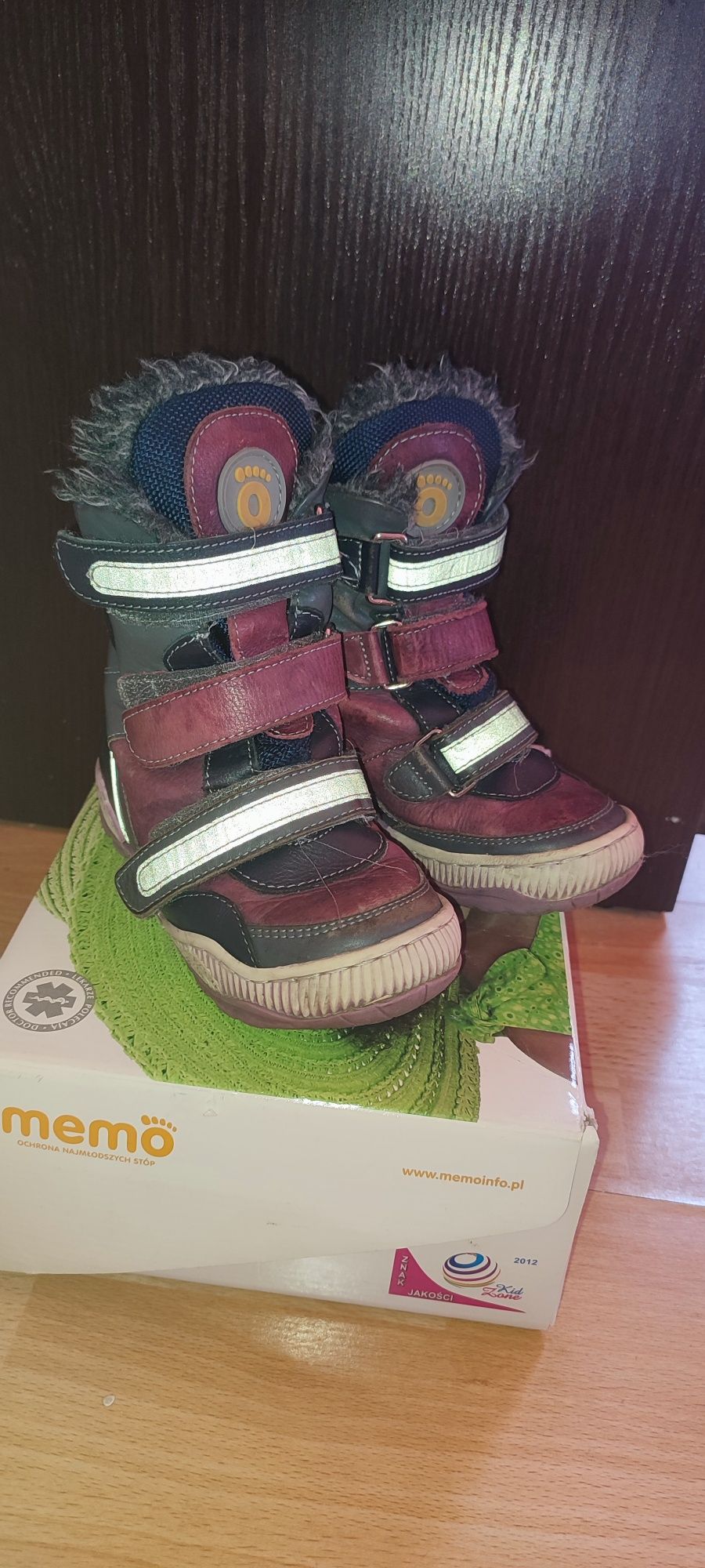 Ciepłe buty zimowe korekcyjne dziecięce r 26 Memo