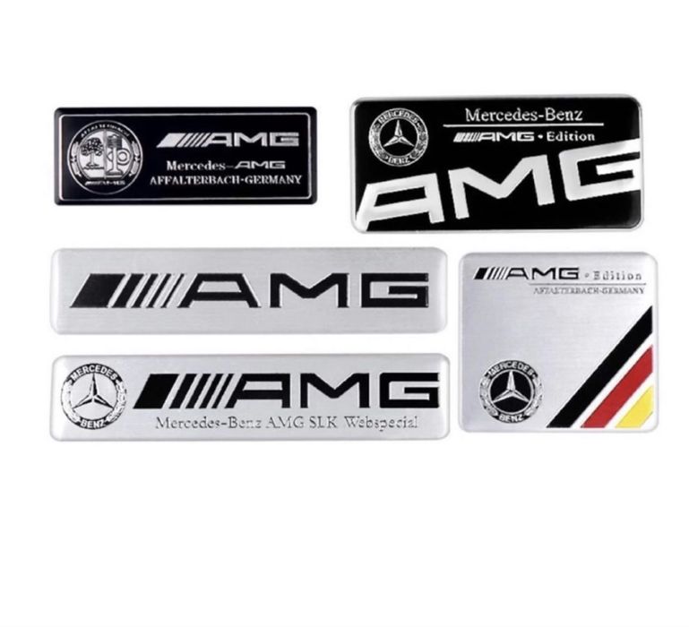 Металічний шильдик AMG, Lorinser, BRBS, Affalterbach