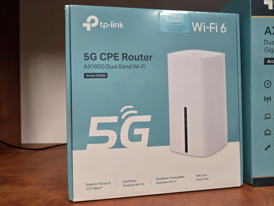 Nowy Router Tp-Link NX200 SIM 5G AX1800 WiFi 6