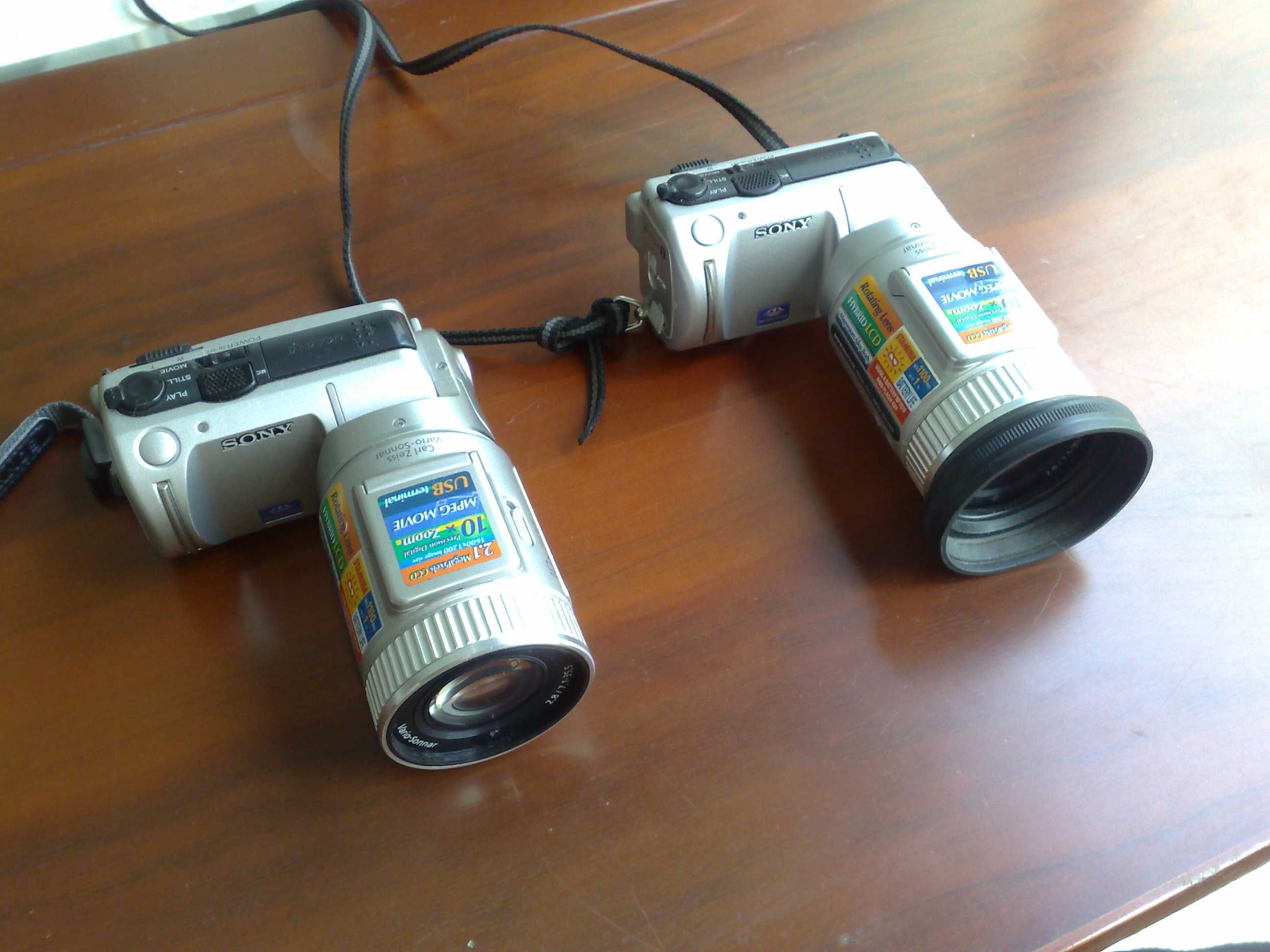 Sony dsc f505 2 cameras a funcionar handycam / cybershot c/ carregador