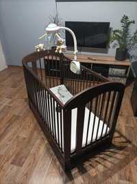 Łóżeczko niemowlęce drewniane z szufladą karuzelka Fisher Price GRATIS