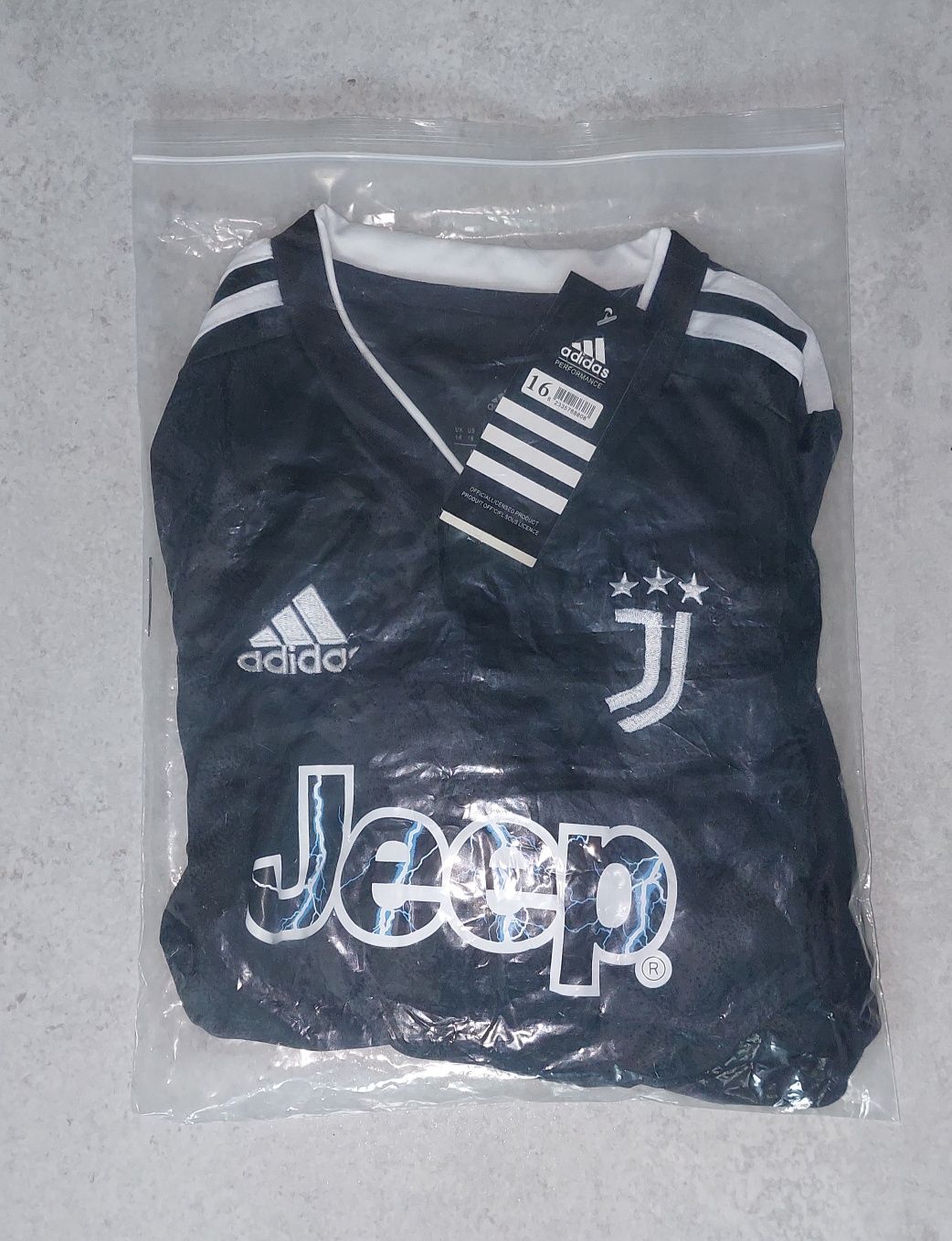 Nowy komplet piłkarski Adidas Juventus Turyn koszulka + spodenki 2-4 l