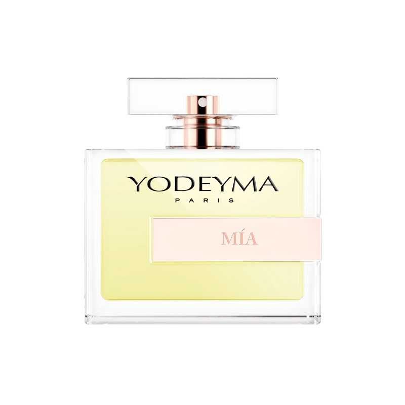 Perfumes Yodeyma tamanhos variados.