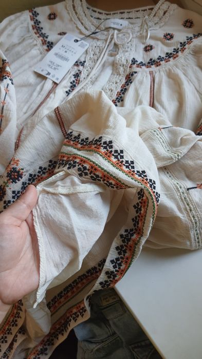 Платье Zara Xs 34  M 38 L 40 вишита сукня
