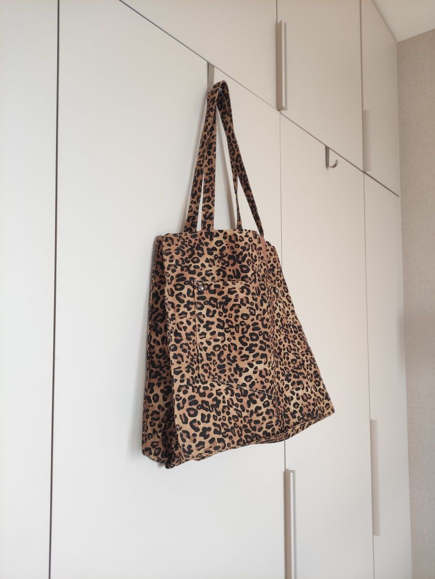 Torba shopper w panterkę
