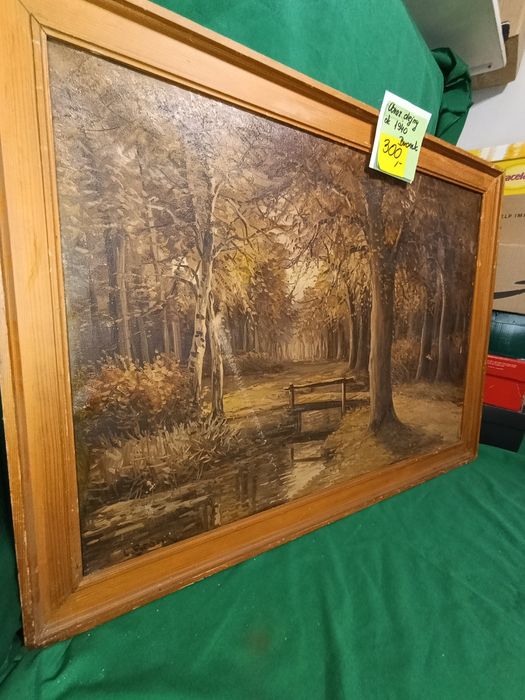 Obraz malowany olejny na płótnie 70x50 cm Bronk