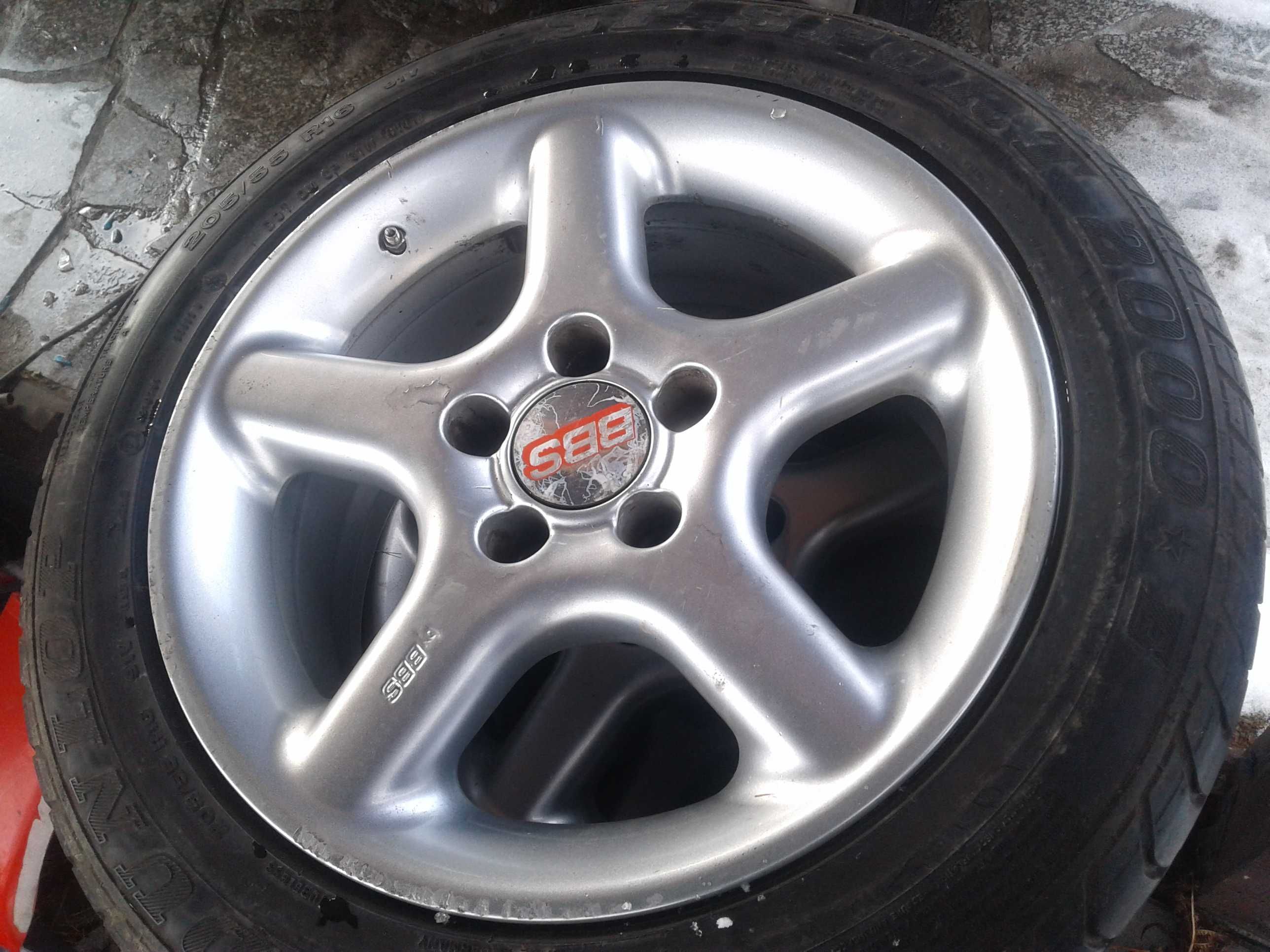 Alufelgi 16 BBS 5x112 Opony Lato 205 55 R16 VW AUDI SEAT SKODA