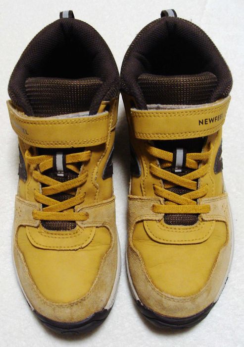 Decathlon подростковые кожаные кроссовки на липучках Размер 39