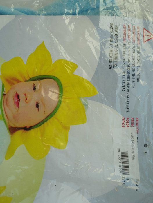 Disfarce de carnaval bebe