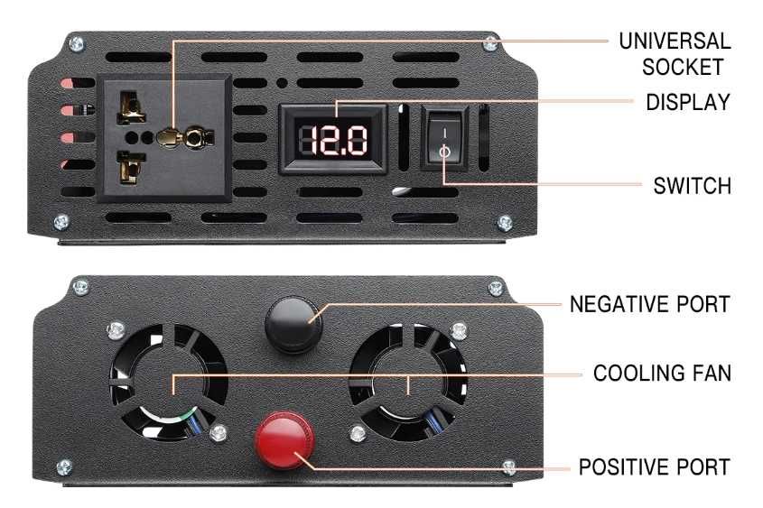 Інвертор з 12 V на 220 V DC/AC 1600 Вт, 2500W, 3500W, 4500W Чистий син