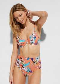 B.P.C bikini pomarańczowe w kwiaty ^40 (80B)