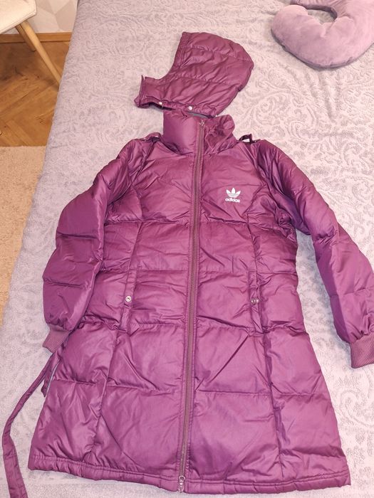 Пуховик Adidas  фиолетовый