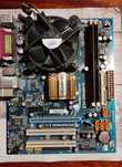 Материнка GIGABIT GA-73VM-S2, CPU-E8500, ОЗУ-4Gb, кулер Intel, заглуш