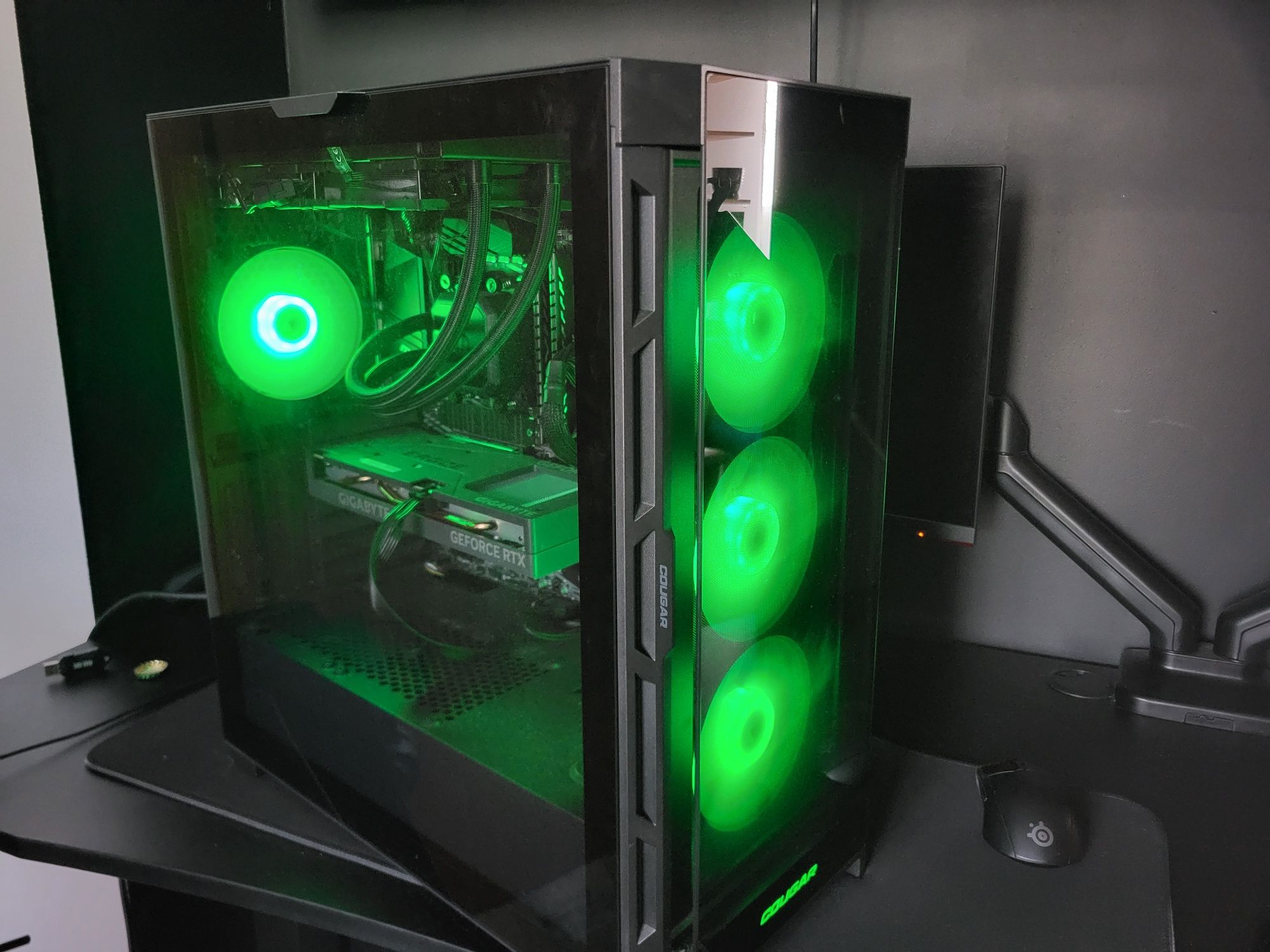 Komputer Gamingowy, Ryzen 5, RTX 4060, Chłodzenie wodne