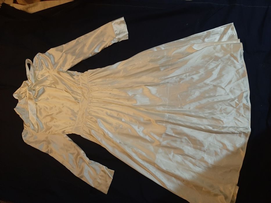 Ecru sukienka, stylowa, na ślub cywilny  moze