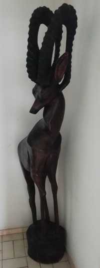 Esculturas em madeira de grande dimensão - Arte africana