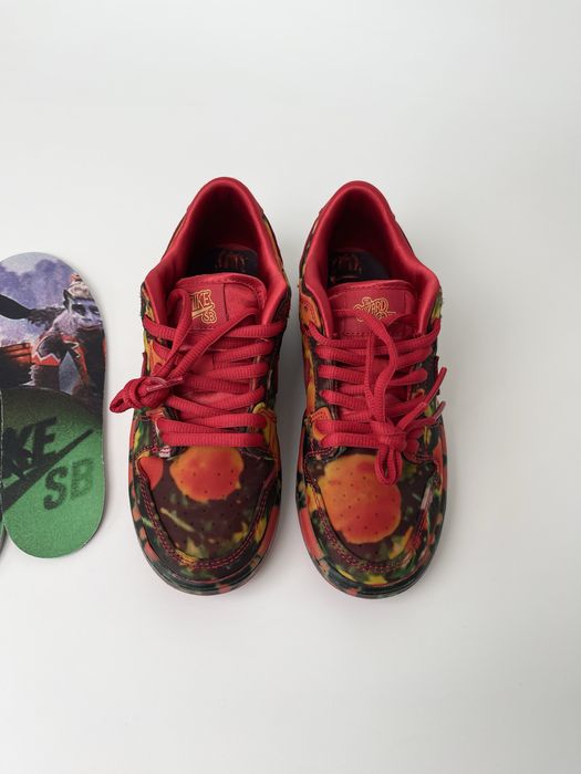 Оригинал Nike SB Dunk Low The Wizard of Oz Poppy Field PS (FZ1236 600)