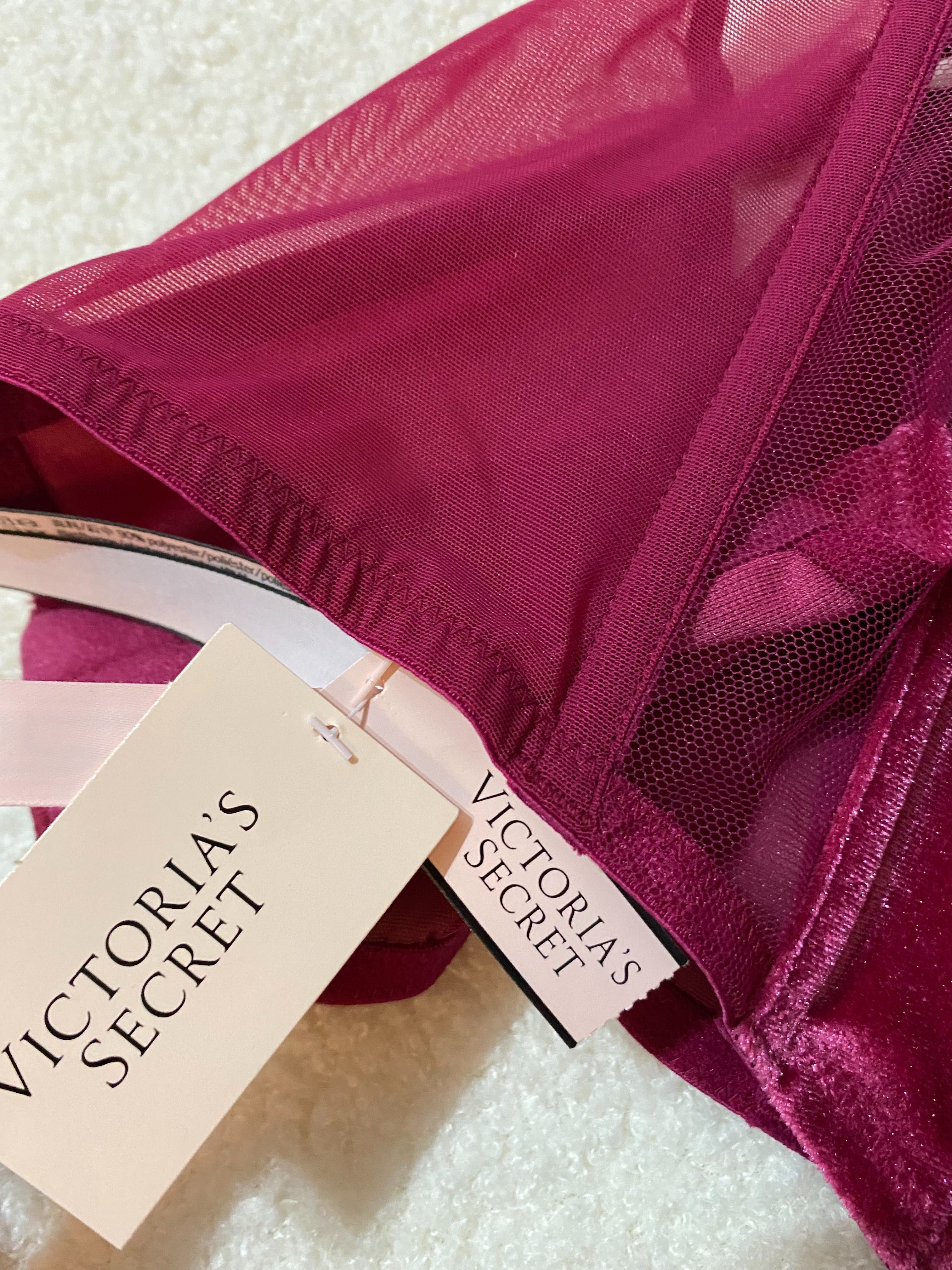 Nowy welurowy gorset Victoria’s Secret s