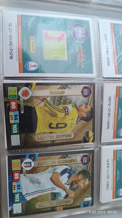Karty limited edition road to world cup russia 2018 Panini