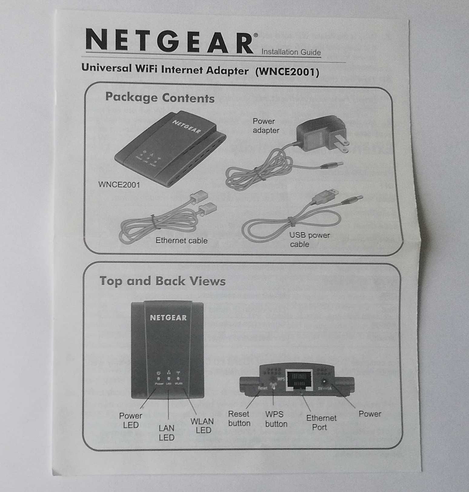 Netgear WNCE 2001, nowy
