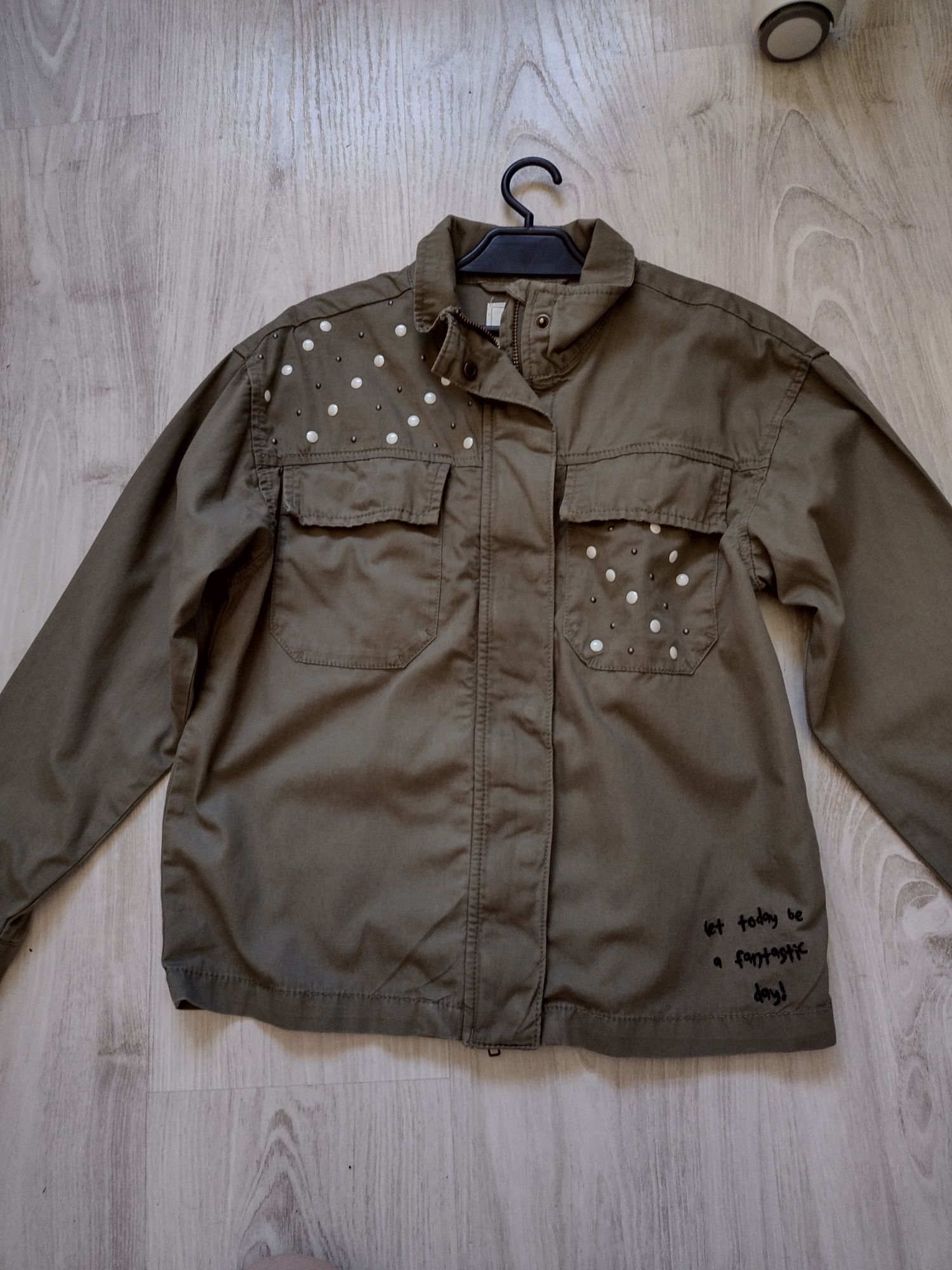 Kurtka parka khaki perły next 146