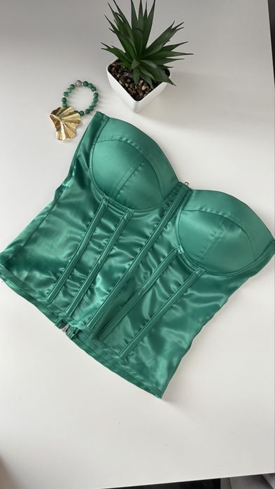 Топ корсет зелений