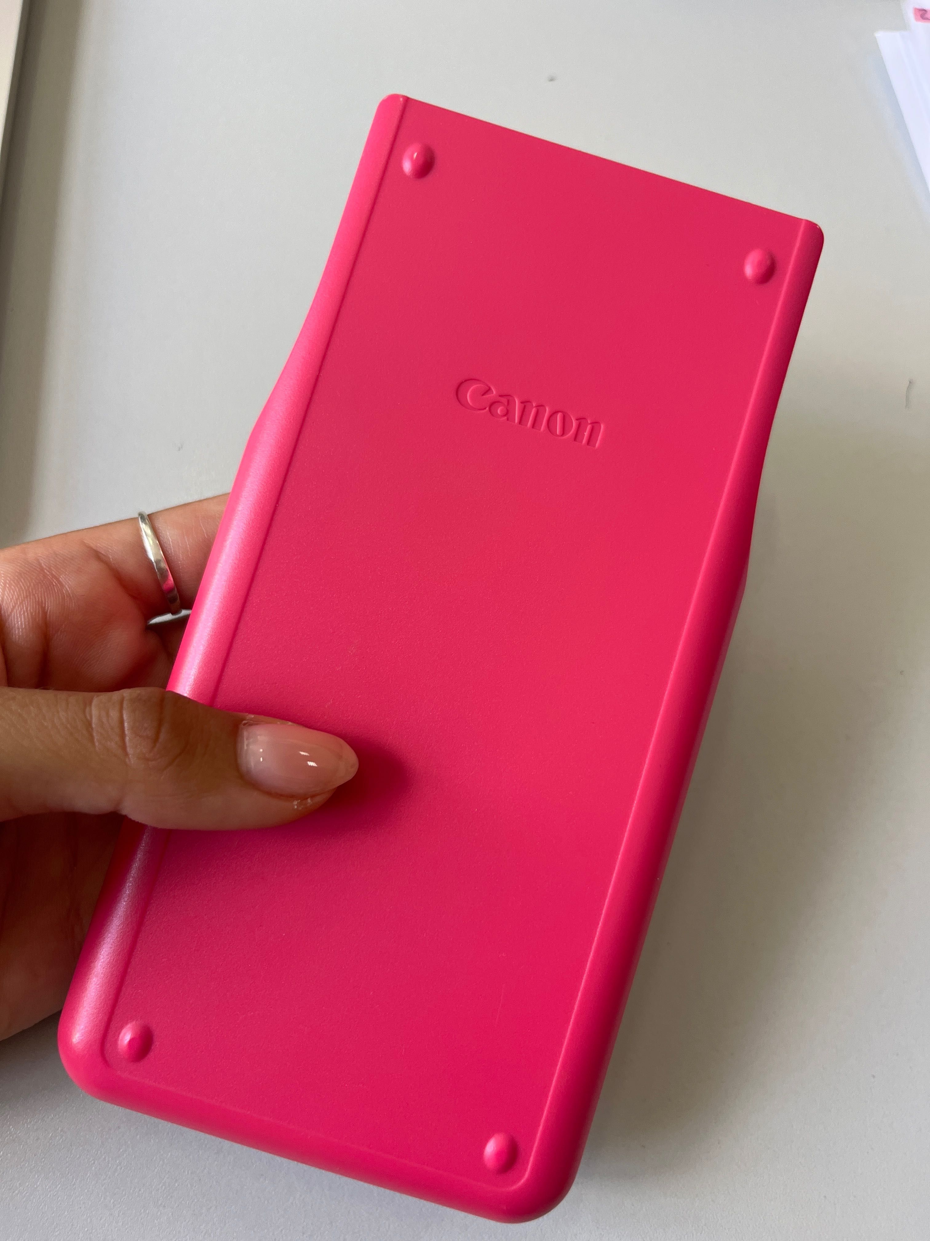 Calculadora científica cor de rosa cânon