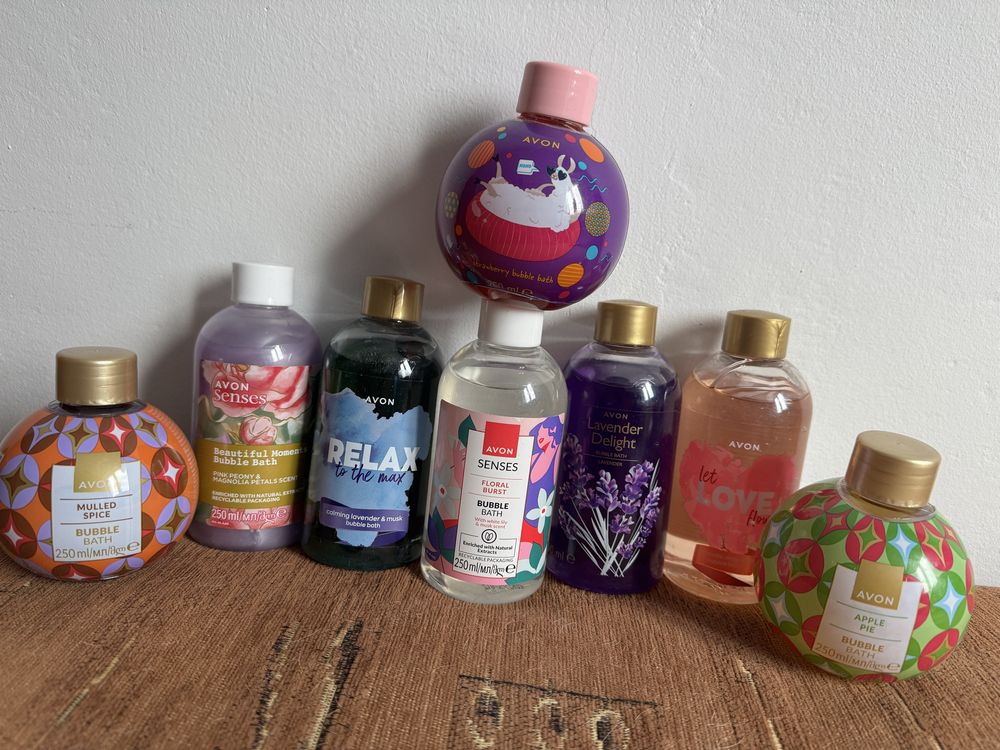 Zestaw 4szt płyn do kąpieli avon 250ml