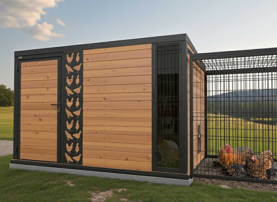 Nowoczesny kurnik domek hodowlany