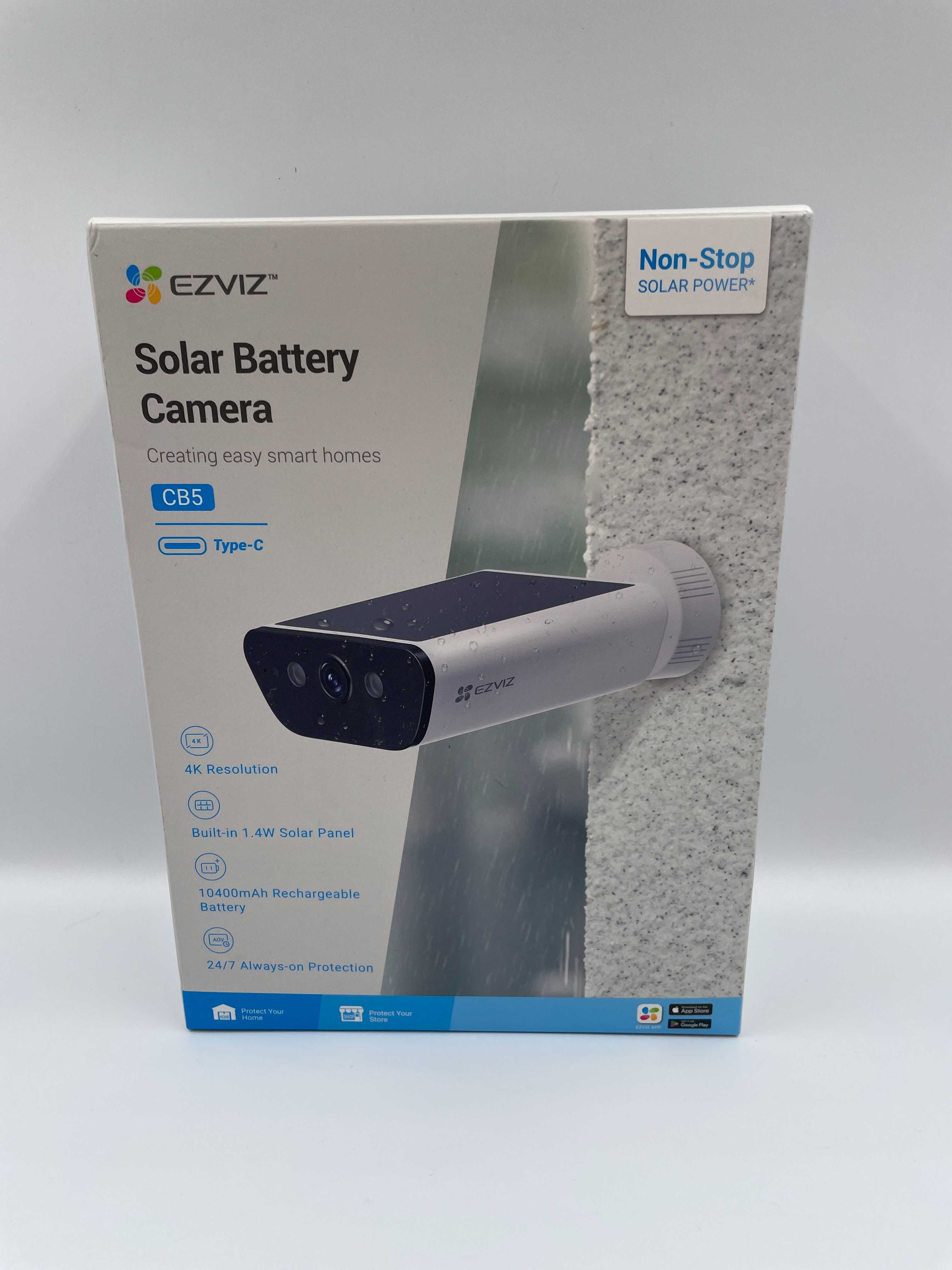 Kamera WiFi Zewnętrzna CB5 z Wbudowanym Panelem Solarnym Akumulator