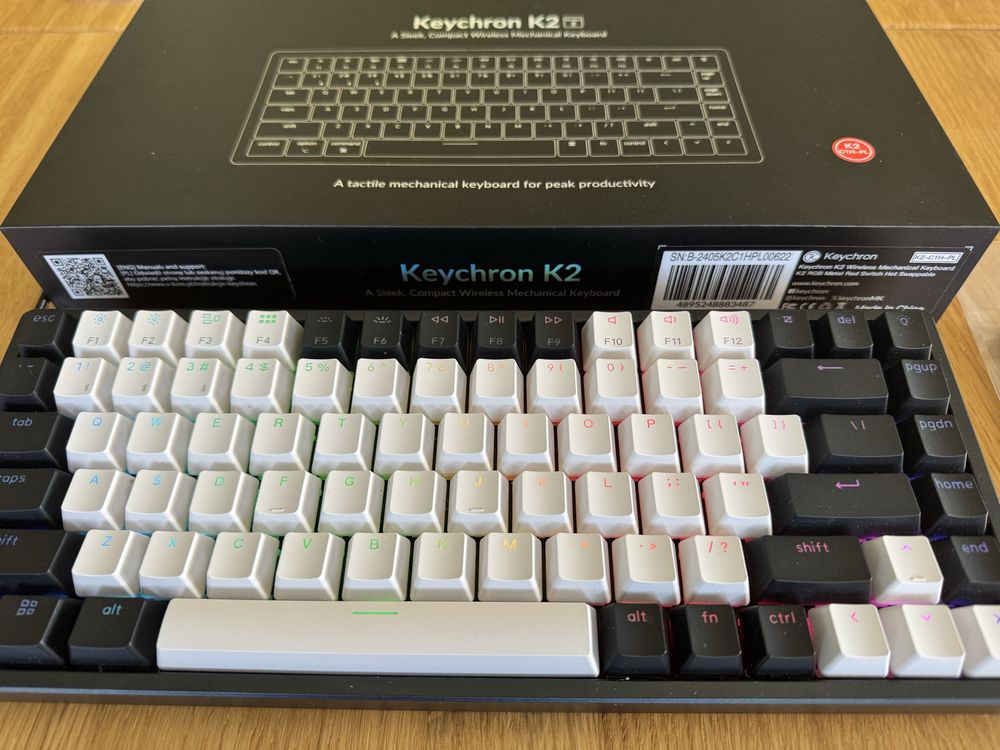 Klawiatura mechaniczna Keychron K2v2 Red Switch Hot Swap