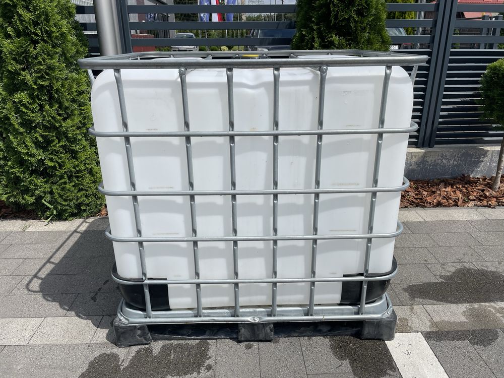 Mauzer paletopojemnik 1000L zbiornik stan bdb na deszczówkę