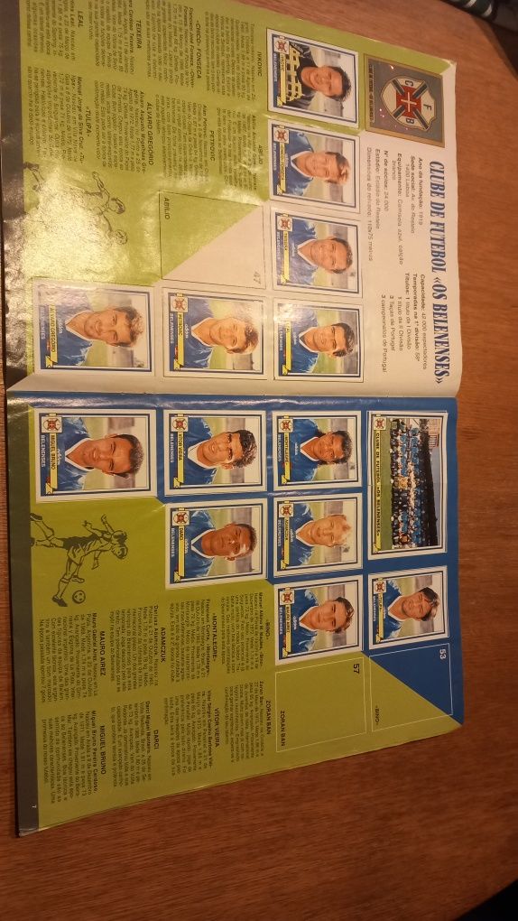 Caderneta Futebol 94-95 quase completa