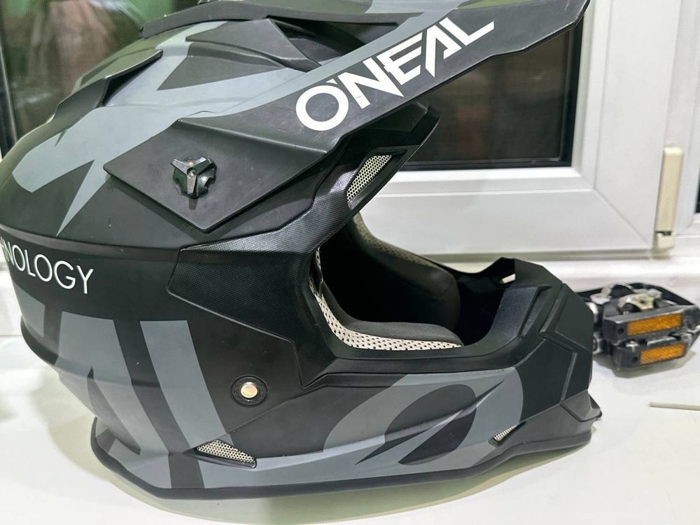 Мото Шлем O`Neal 2SRS Slick Helmet Black/Gray