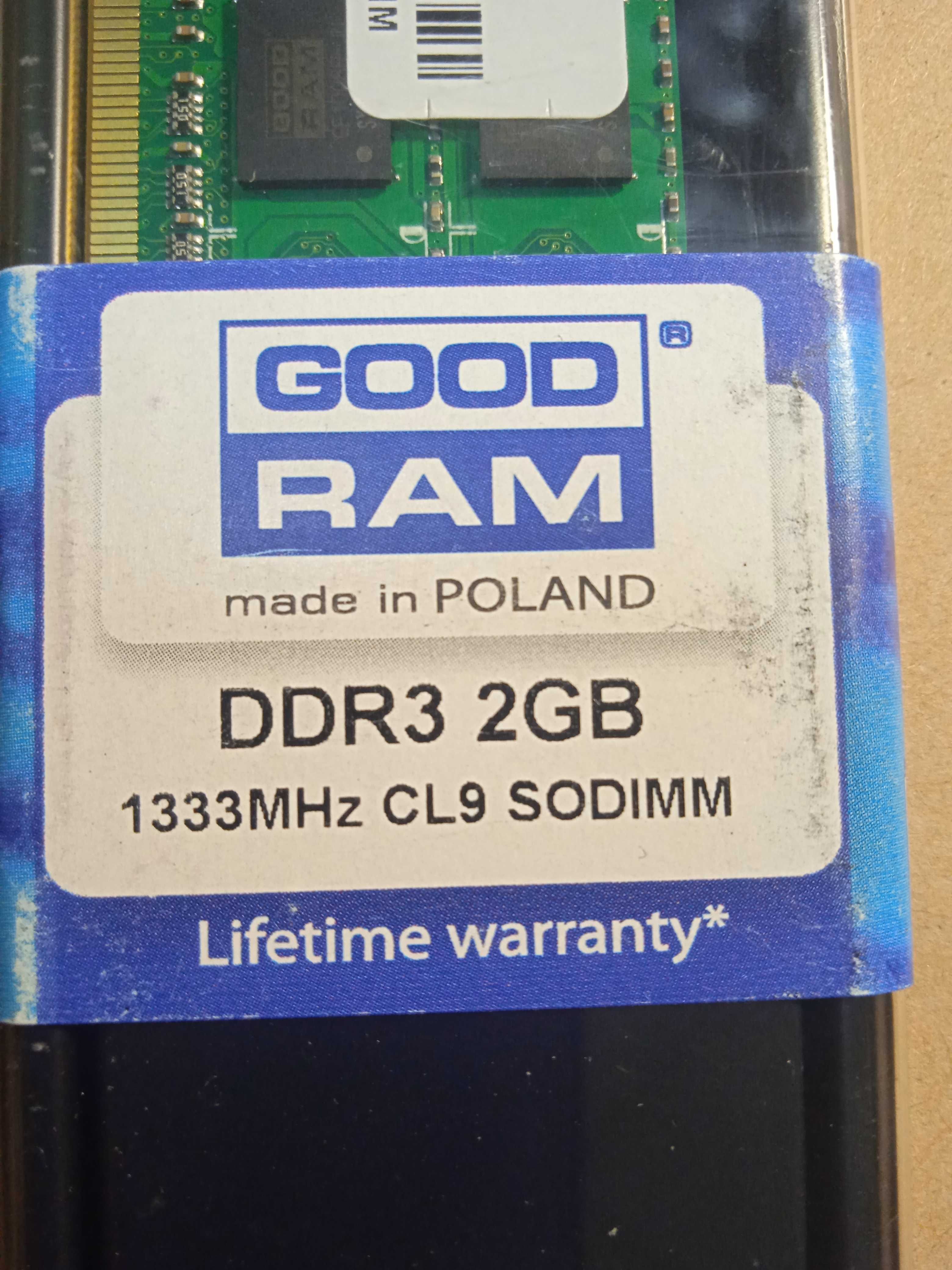 Оперативная память для ноутбука DDR3  2GB (новая)