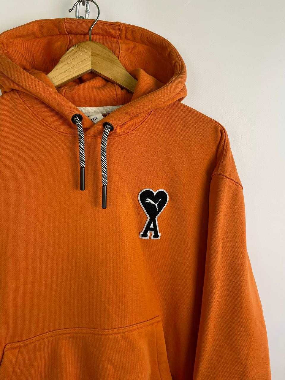 Чоловіче помаранчеве худі кофта puma x ami