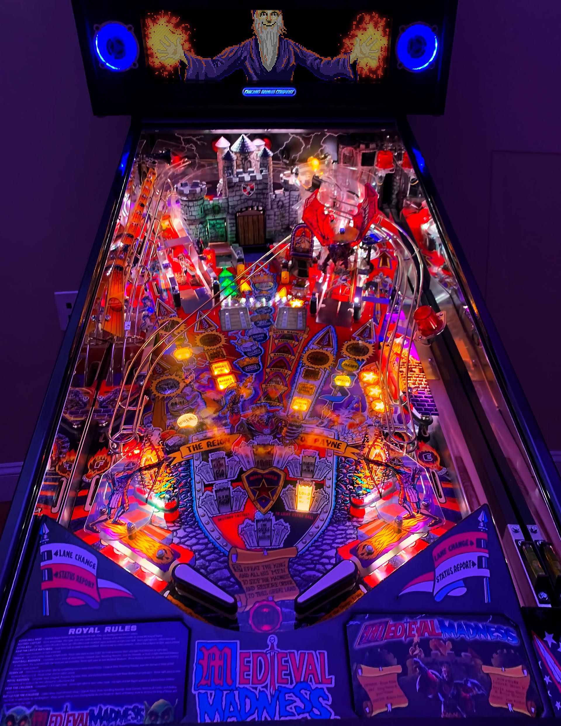Pinball Flipper Fliper MEDIEVAL MADNESS REMAKE Merlin Edition CGC Nowy