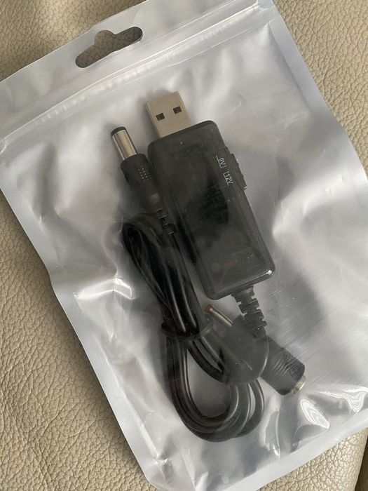 Кабель Адаптер USB 5V на DC 9V/12V конвертор