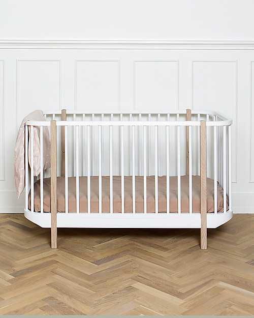 Łóżeczko dziecięce Oliver Furniture Wood Cot White/Oak
