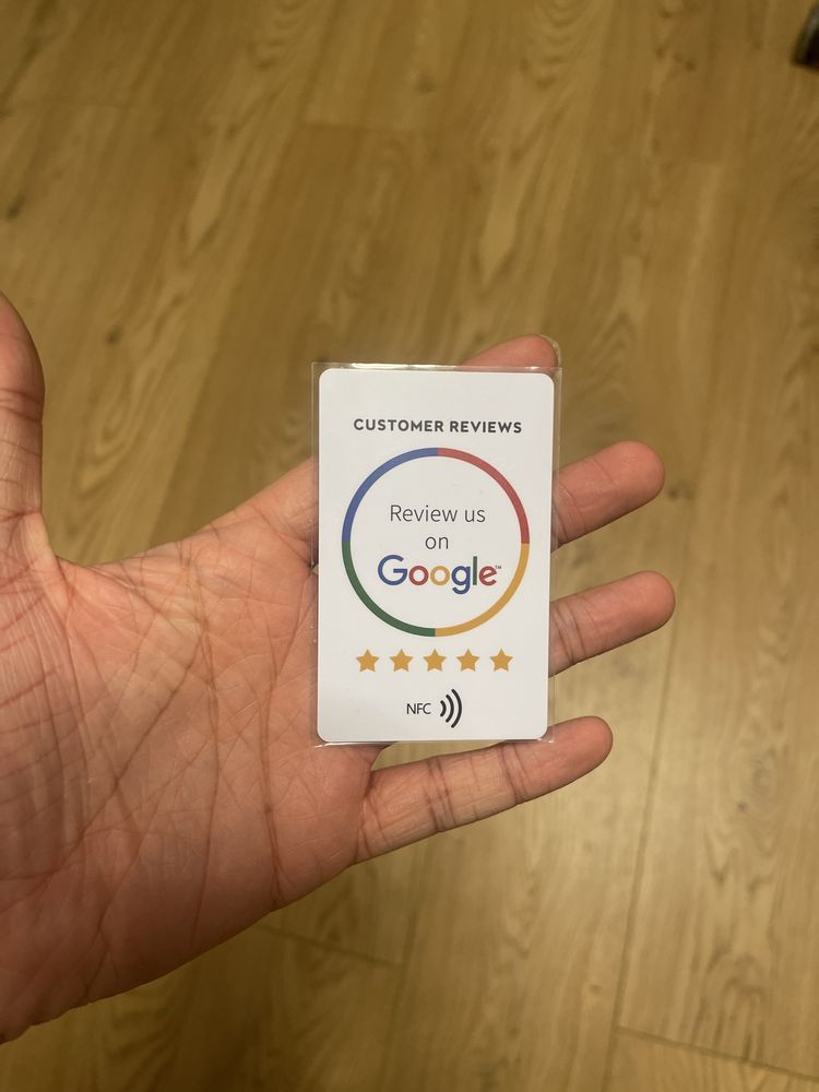 Karta NFC Google reviews bez kleju