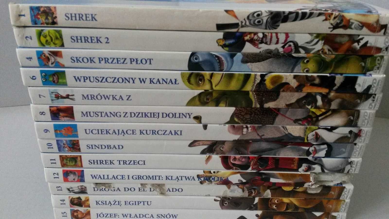 Bajki filmy Kolekcja DreamWorks Kultowe Animacje 13 DVD Shrek
