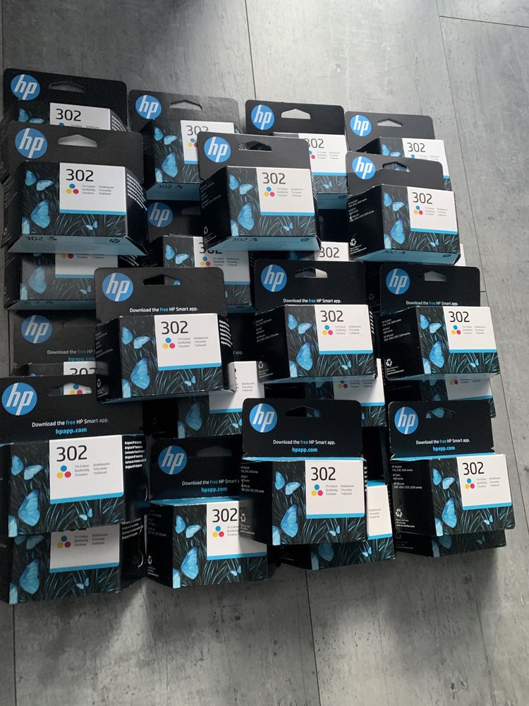 Kolorowe Tusze HP 302 Zalaminowane/Sklep/Wys!
