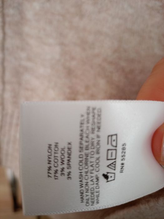 Sweterek damski z bawełną beż xl
