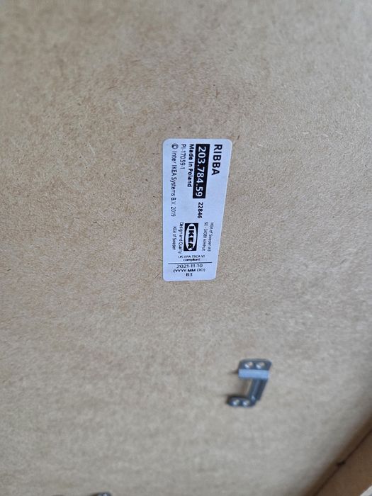 Ramki Ribba Ikea biale zestaw