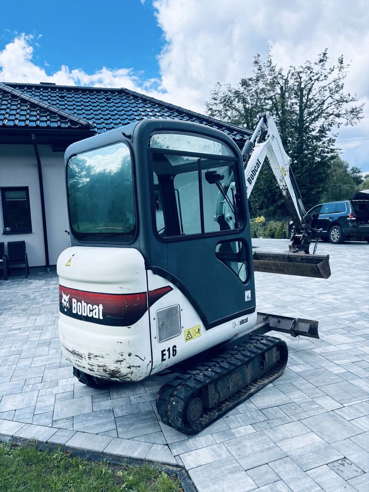 Minikoparka BOBCAT E16 2012r! Skarpowa hydrauliczna