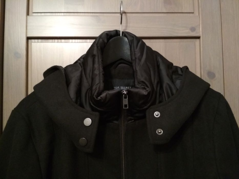 Płaszcz czarny Top Secret rozmiar 38 M
